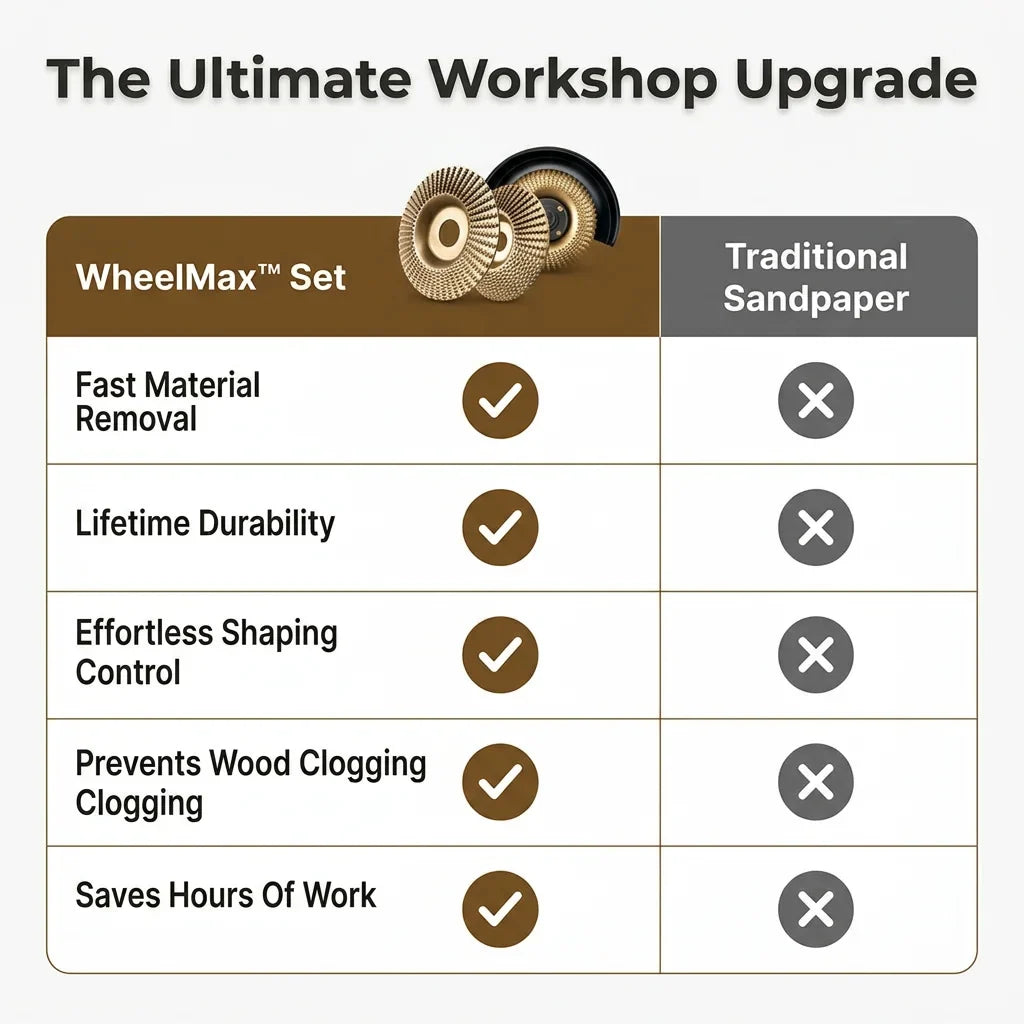 WheelMax™ - Professional 3 Piece Tool Set for Precision Woodcrafting