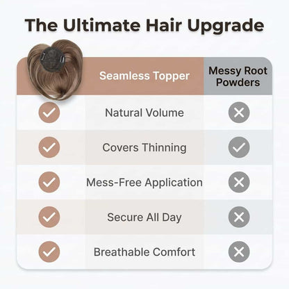 Seamless Hair Topper Clip – Instant Volume