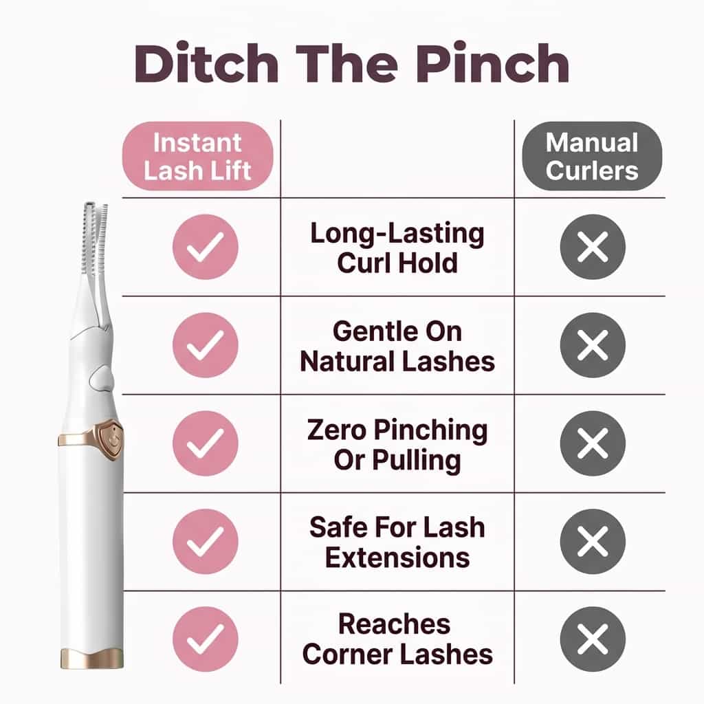 Instant Lash Lift Curler - Gentle design for all eye shapes