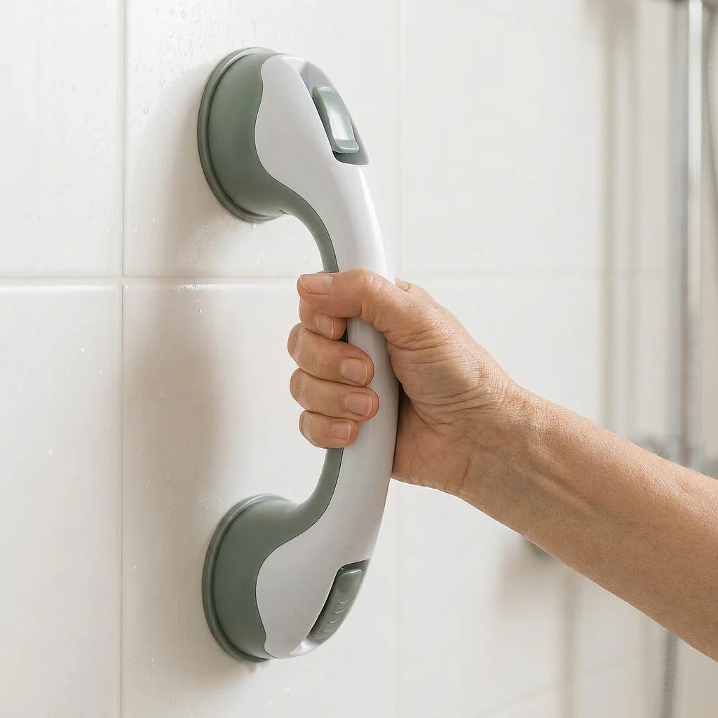 SafeGrip™ - Portable suction grab bar for instant bathroom safety