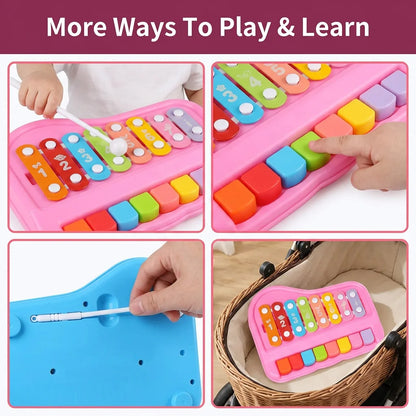 JoyBeat™ - Two-in-One Xylophone and Piano Music Toy