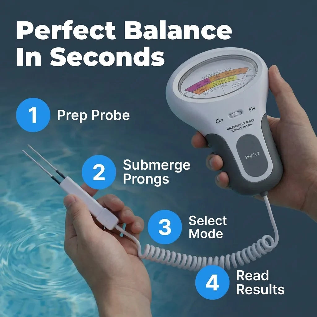 AquaTest™ - Digital pH & Chlorine Water Tester