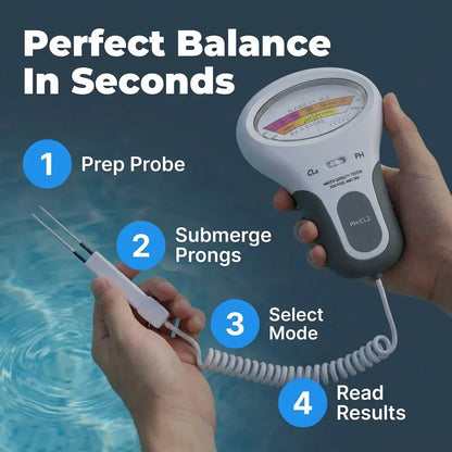 AquaTest™ - Digital pH & Chlorine Water Tester