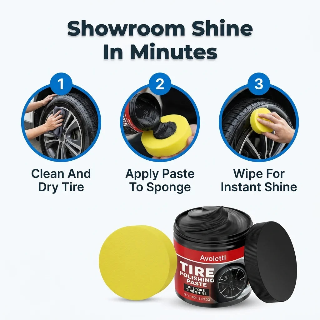 TireShine™ BlackRevive - Deep Gloss Long-Lasting Tire Polish