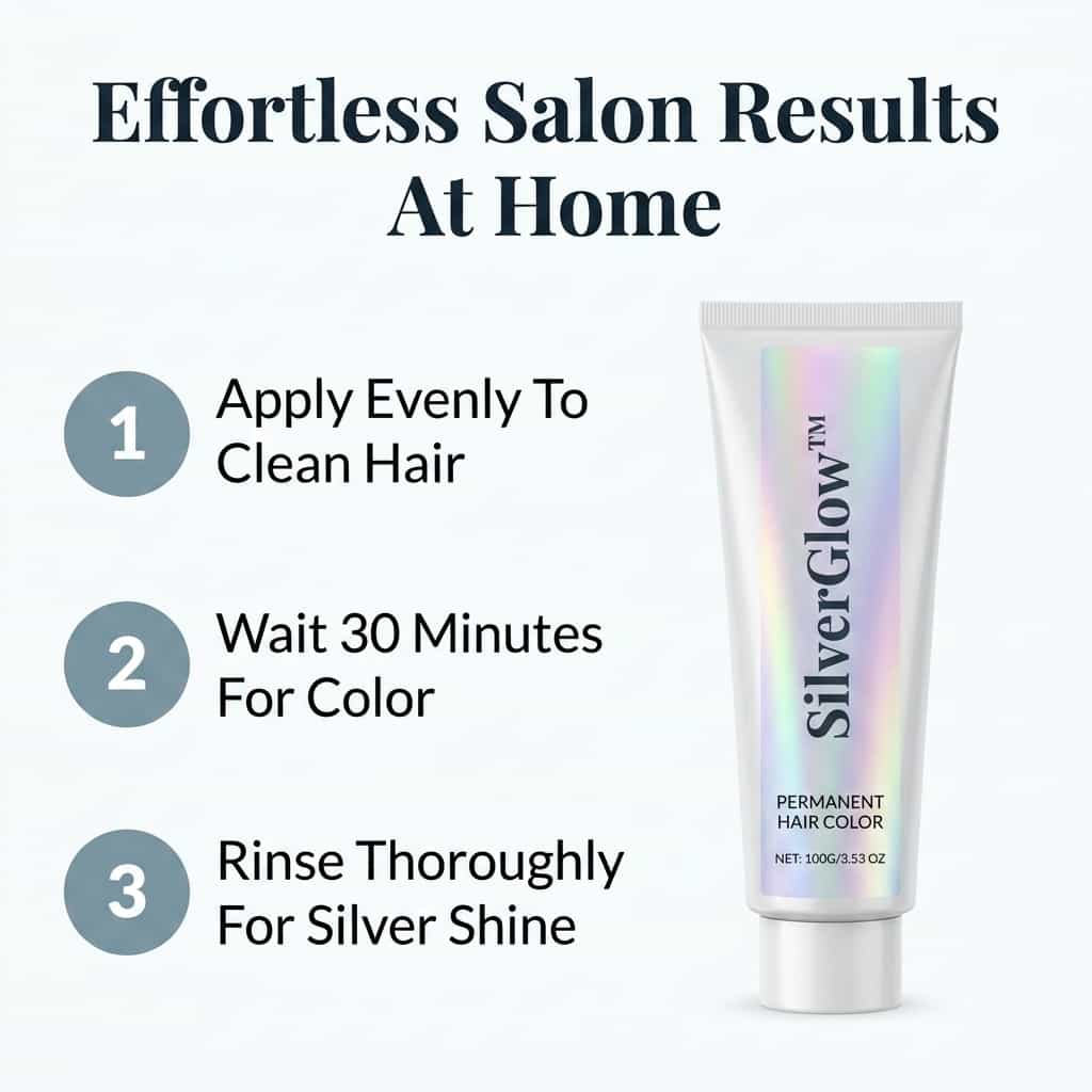 SilverGlow™ - Ammonia-Free 2-in-1 Silver Hair Formula