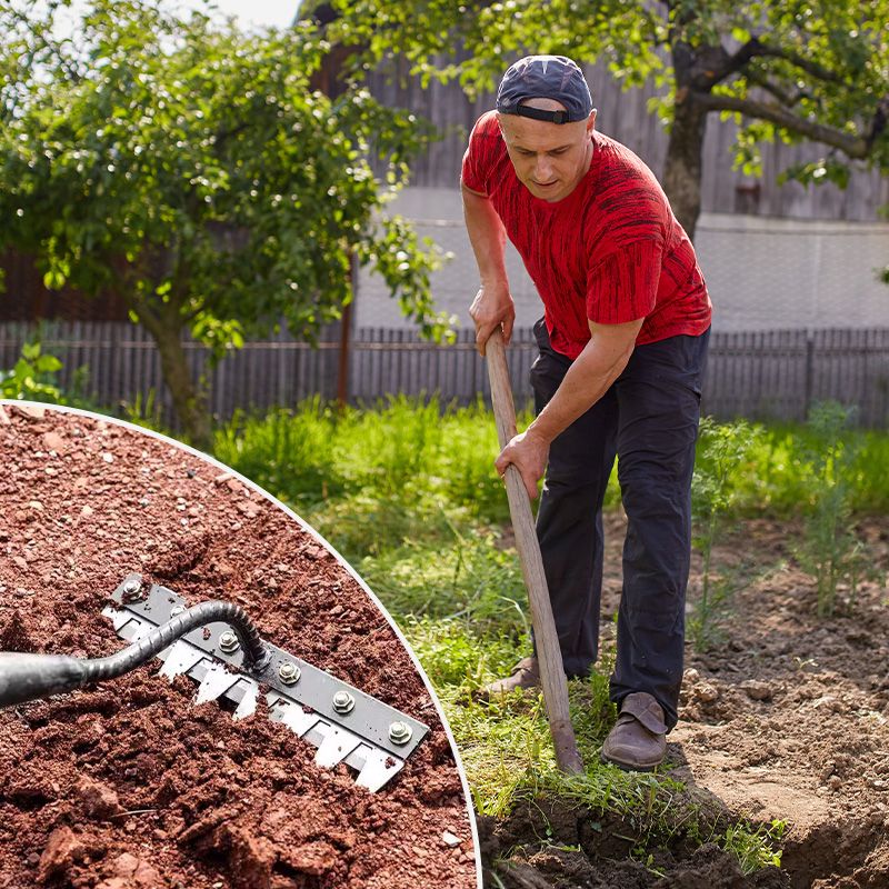 Heavy Duty Weeding Rake - Garden Weed Rake