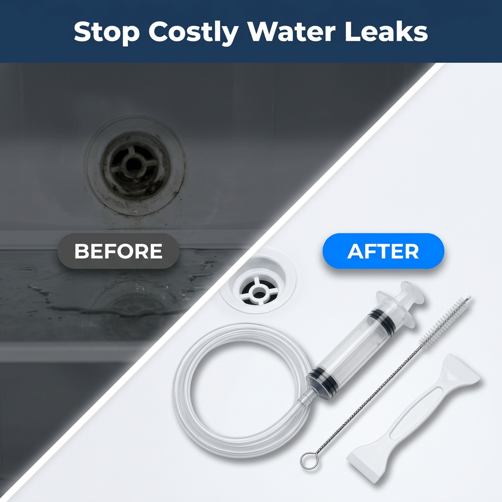 EasyDrain™ - Flexible Brush & Spray for Clog-Free Pipes