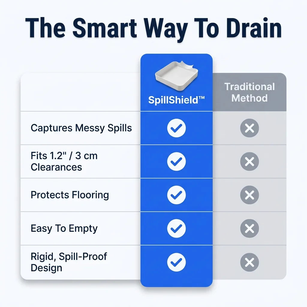 SpillShield™ - Mess-Free Washing Machine Filter Tray
