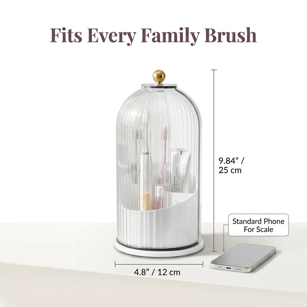 Covered Vanity Organizer - Spa-inspired solution