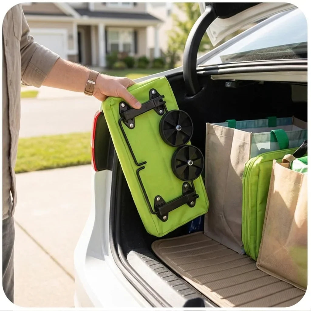 SmartCart™ - Foldable 2-in-1 Rolling Grocery Bag