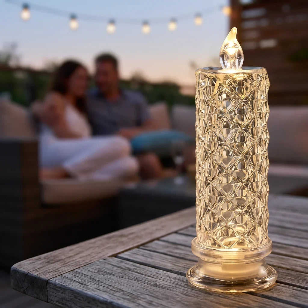CrystalShine™ - Battery-Operated Glitter Candle Lights