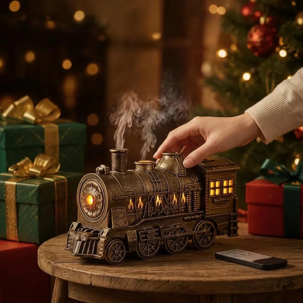 SmartAroma™ - Vintage Bronze Train Diffuser with Remote