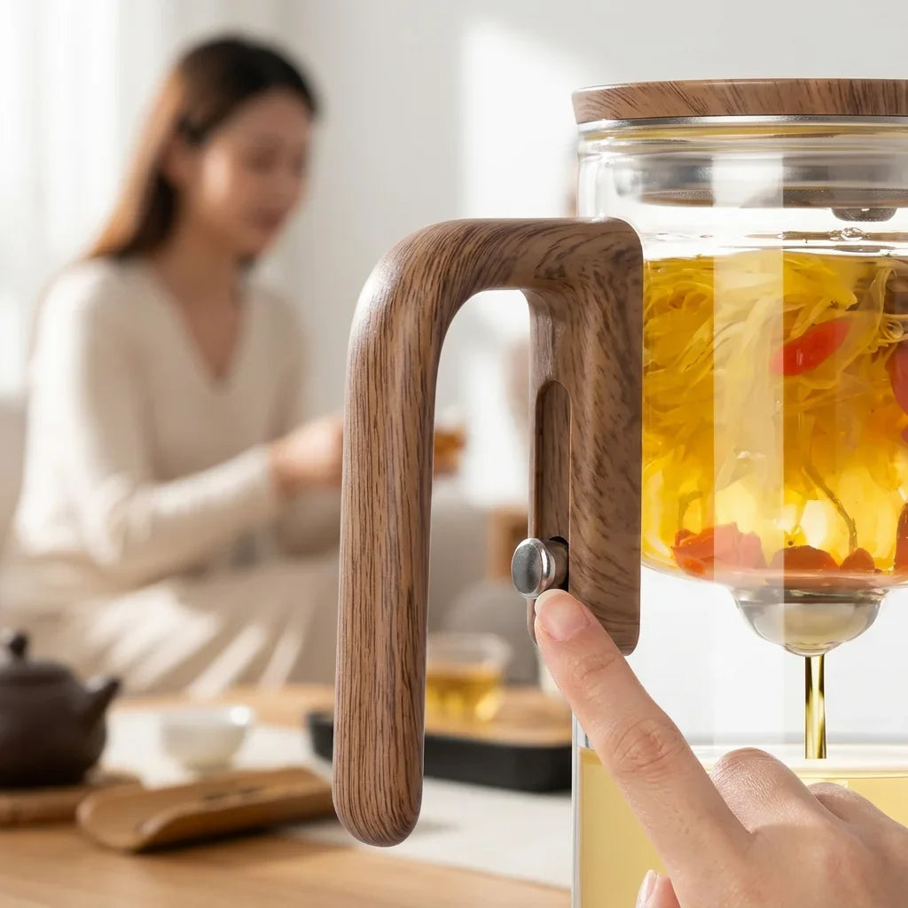 ClearBrew™ - Heat-Resistant Borosilicate Glass Teapot