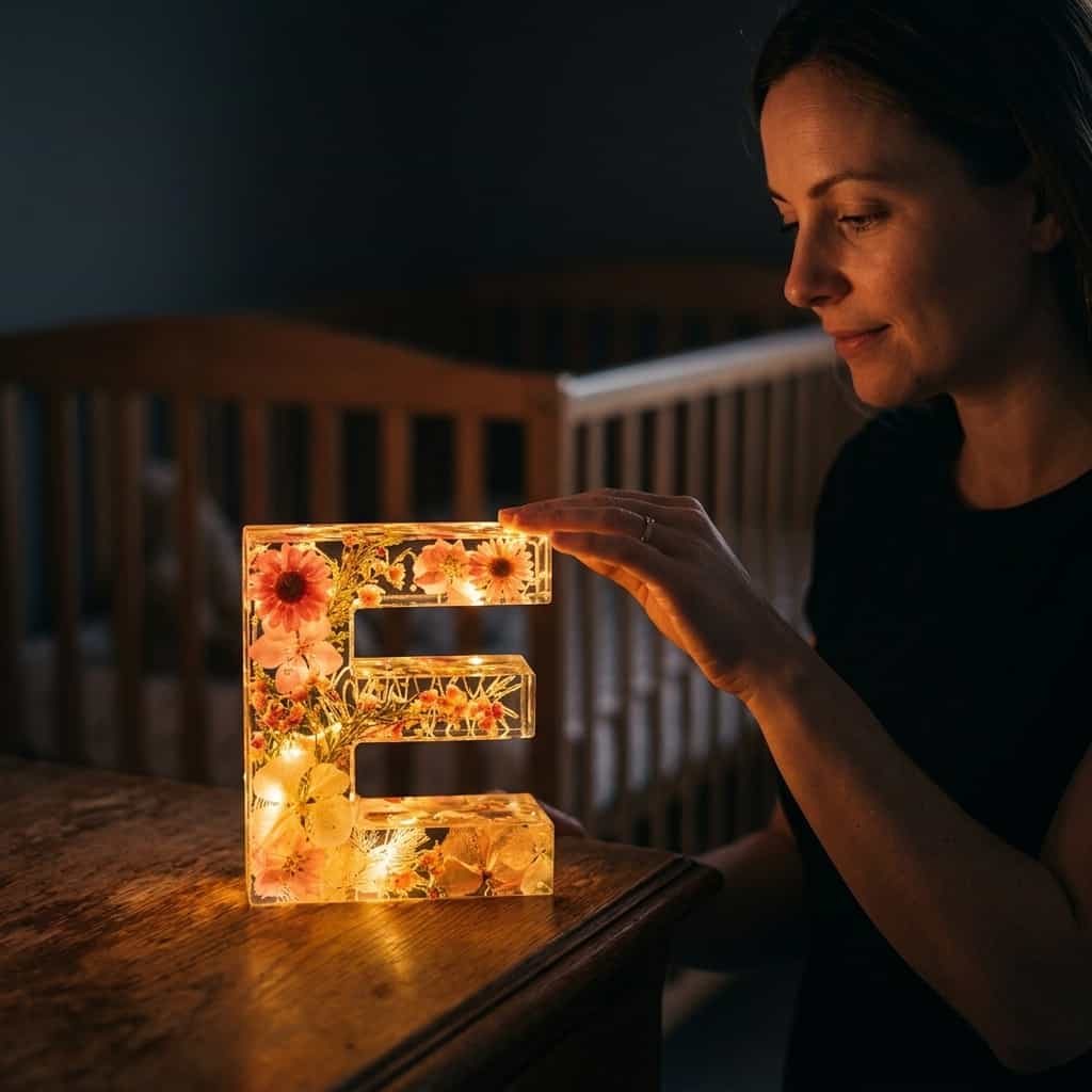 Real Flower Letter Lamp - Personalized Forever Keepsake