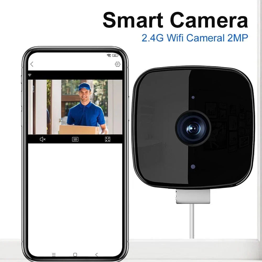 Smart 2K Window Security Camera - Ultra-HD Night Vision