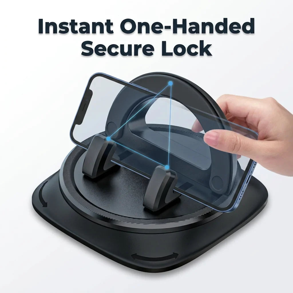360 Dashboard Phone Mount - Secure Dashboard Phone Holder