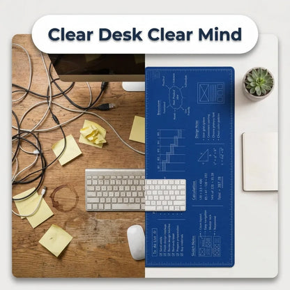 WipeMat™ - Double-Sided Reusable Desk Writing Surface