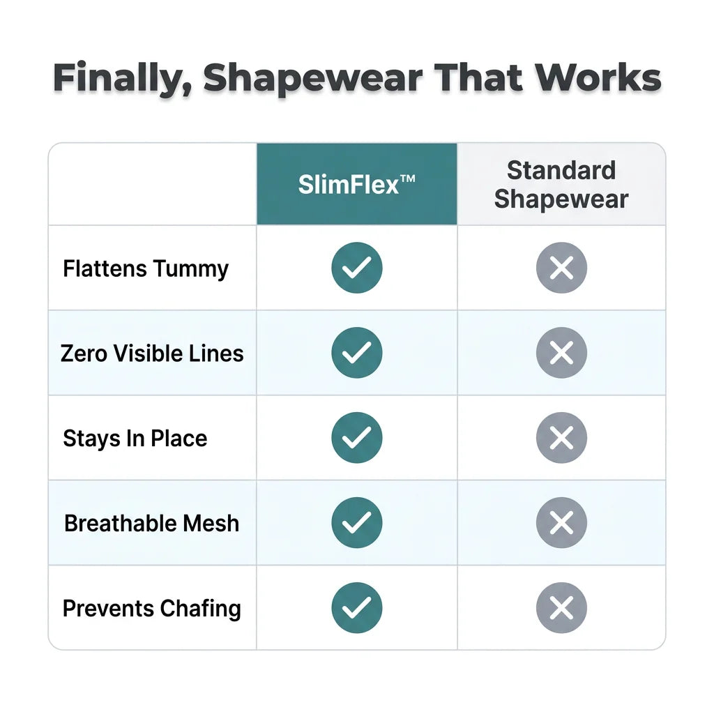 SlimFlex™ - Seamless High-Waisted Boyshorts, Tummy Control