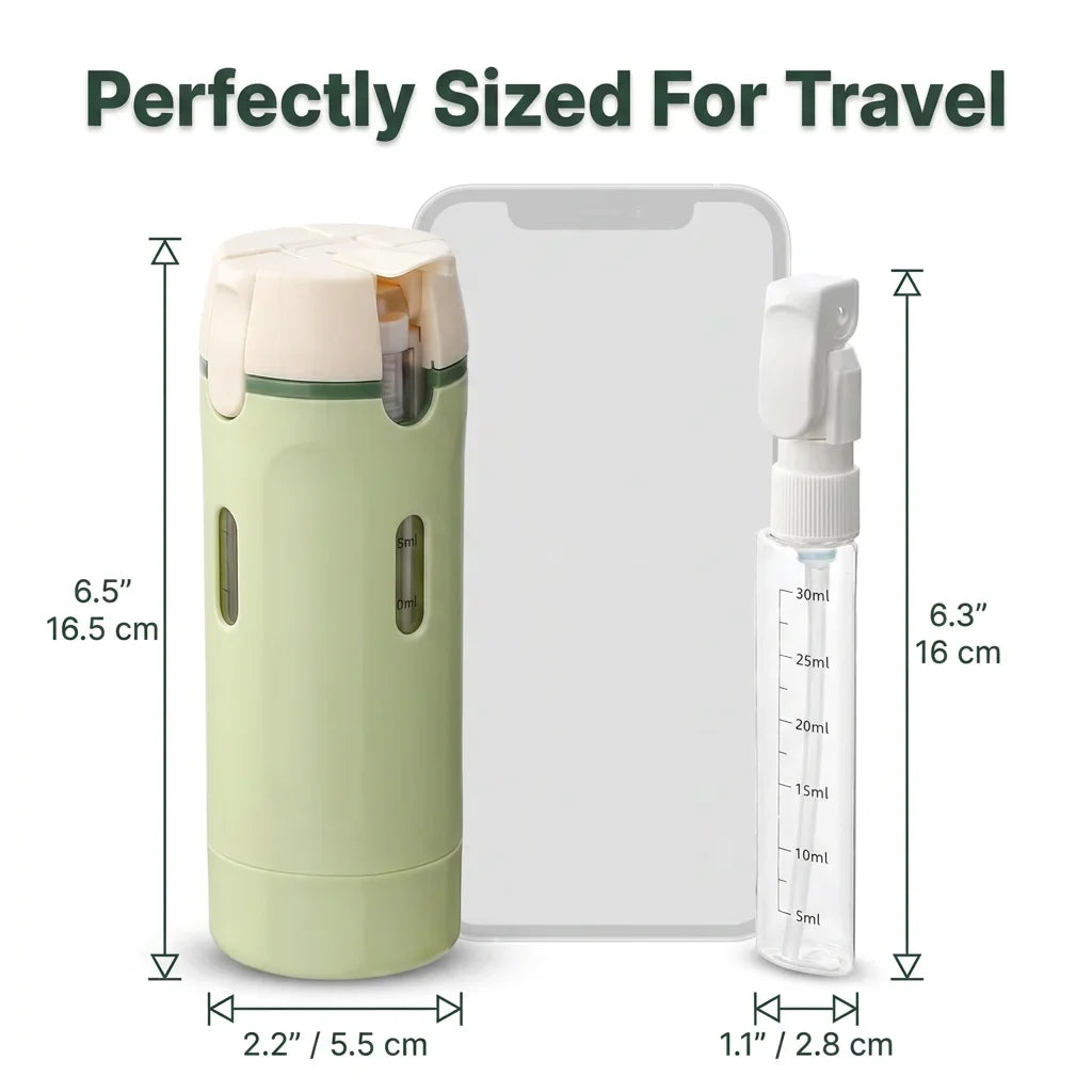 TravelFit™ - Leakproof 4-in-1 Toiletry Dispenser
