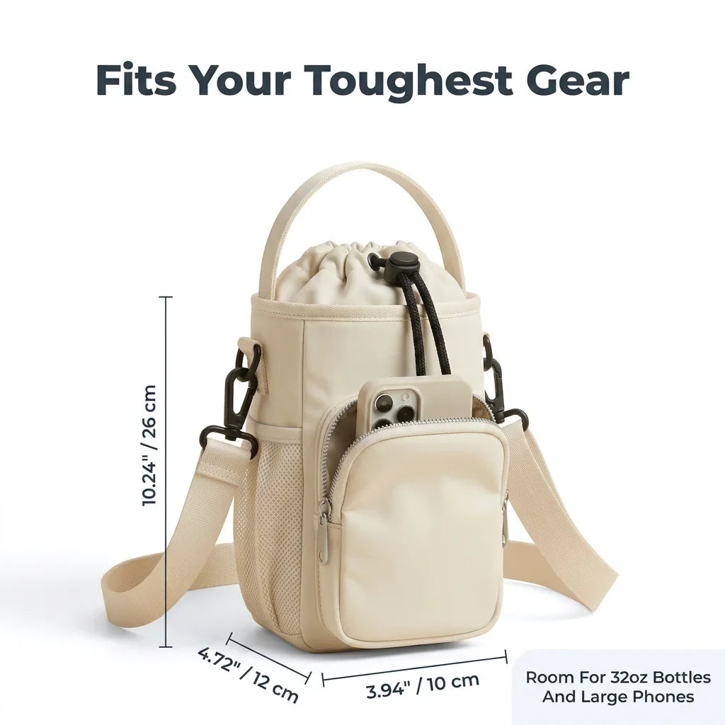 Thermal Water Bottle Pouch - Insulated Bottle Carrier