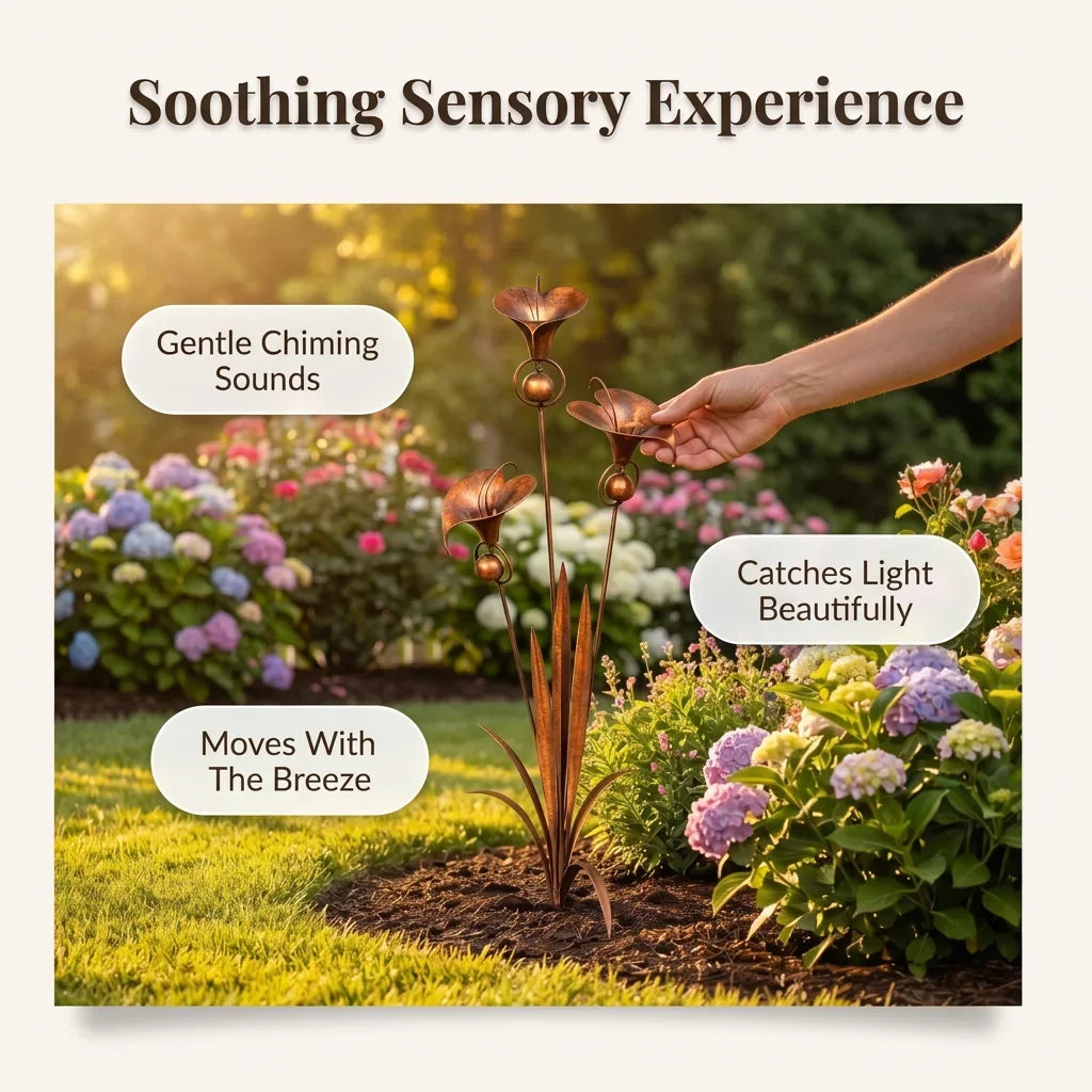 CallaChime™ - Handcrafted Garden Stake with Lily Design