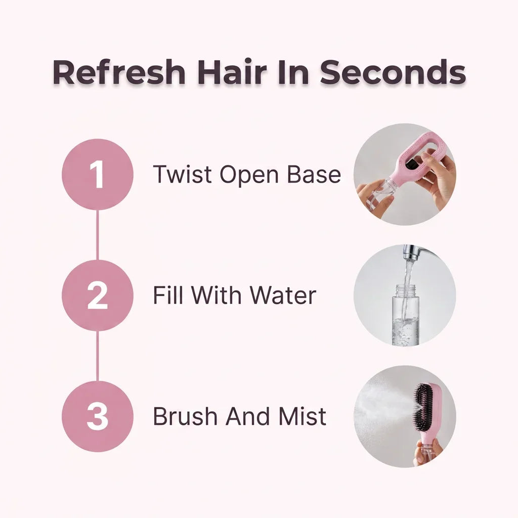 MistGlide™ - Hydrating Detangling Hairbrush