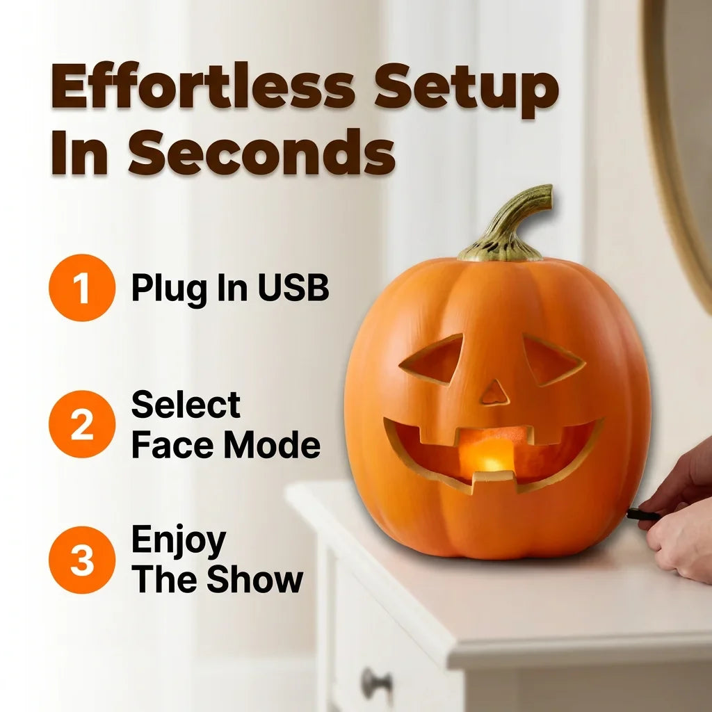 SmartPumpkin™ - Interactive Motion-Activated Halloween Decor