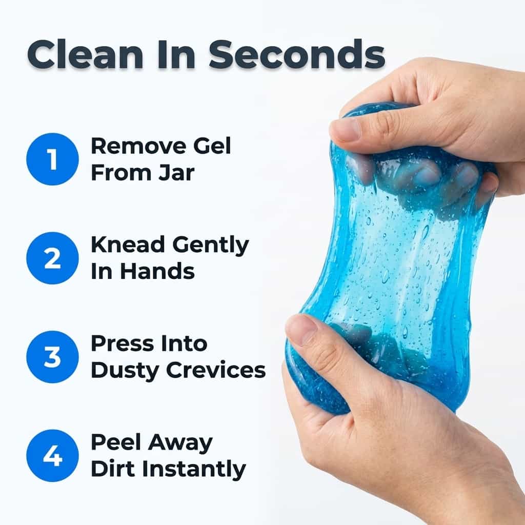 SlimeSweep™ - Deep cleaning gel for hard-to-reach crevices