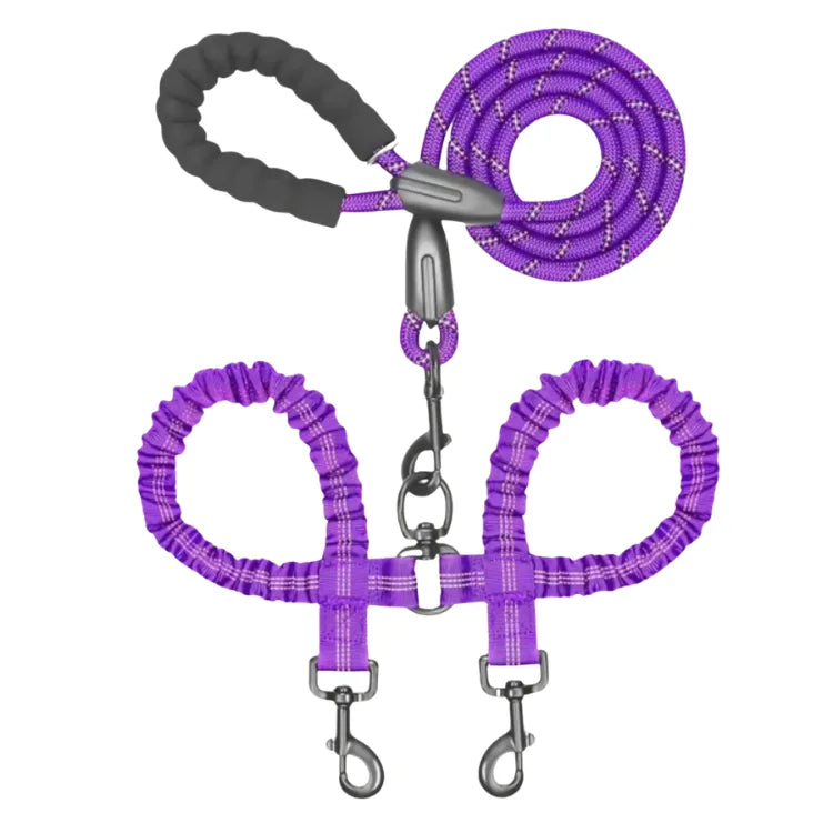 TwistFree™ - Tangle-Free Double Dog Leash