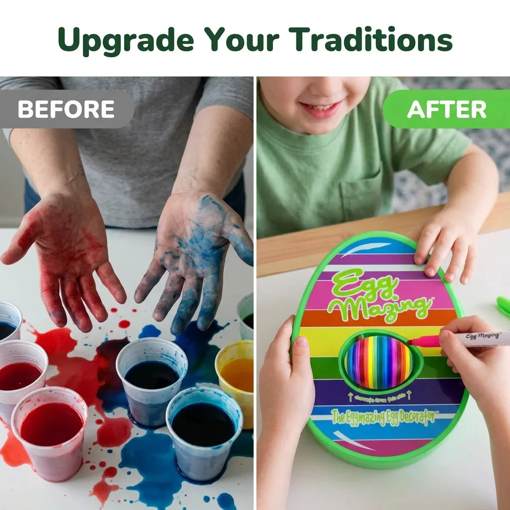 Kids Egg Coloring Kit - Mess-Free Egg Decorating Kit
