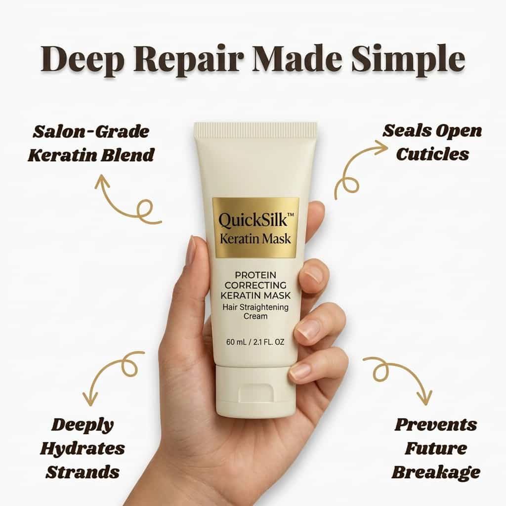 QuickSilk™ - Keratin Hair Mask for Instant Shine