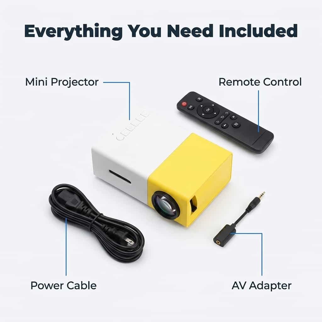 Portable Mini Projector - Movies Anywhere