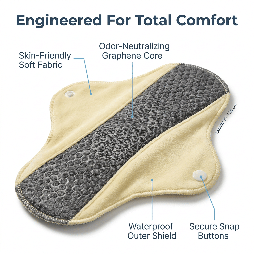 Washable Leakproof Pad - Graphene Odor Control