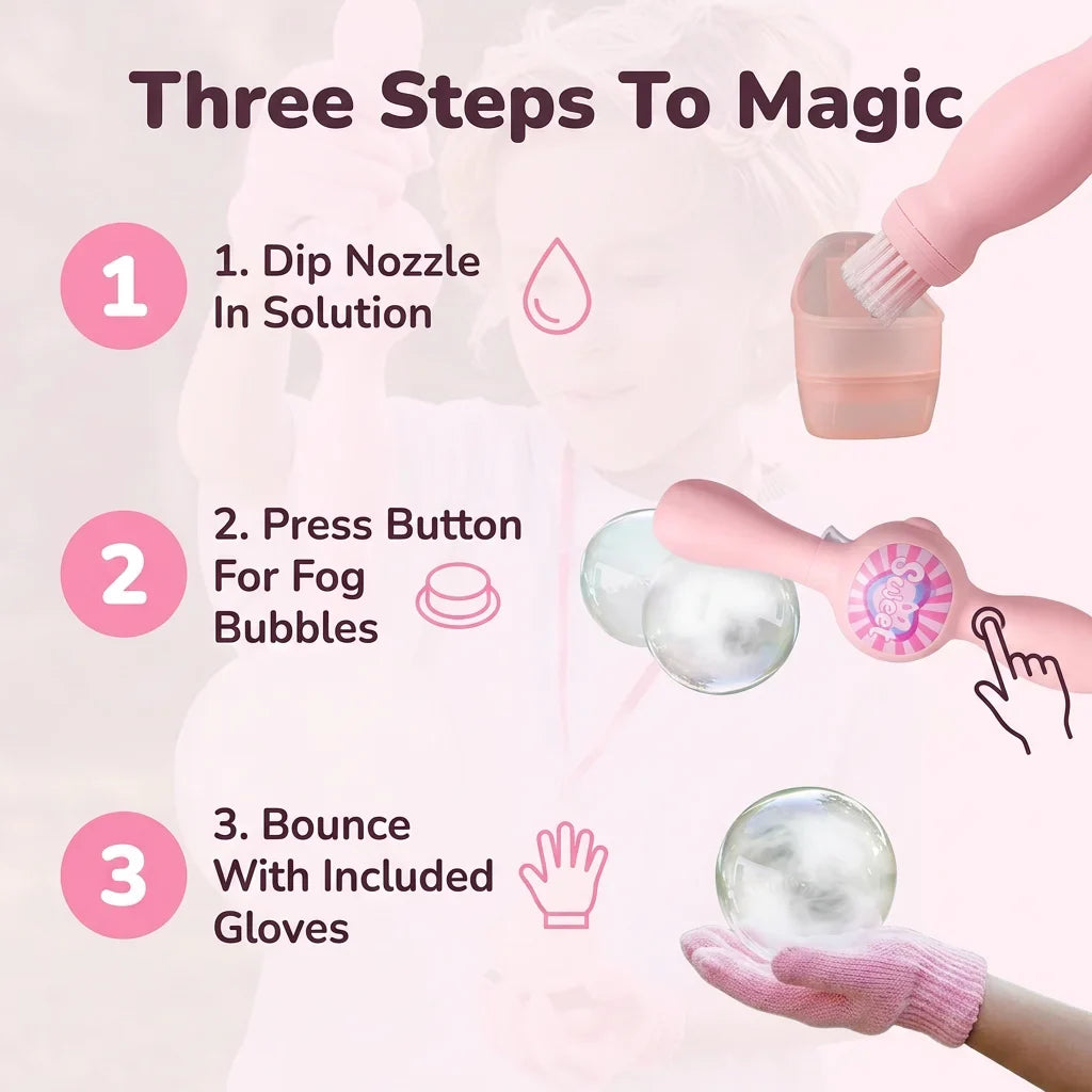 FogBubble™ - Interactive Fog-Filled Catchable Bubbles
