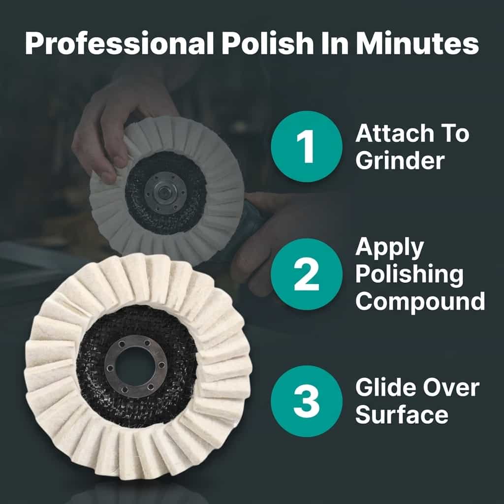 Wool Polishing Pad - Achieve a Professional Mirror-Like Finish