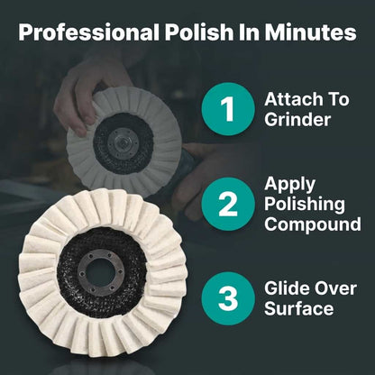 Wool Polishing Pad - Achieve a Professional Mirror-Like Finish