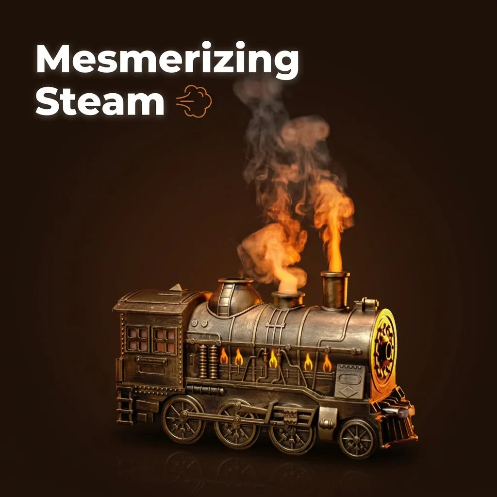SmartAroma™ - Vintage Bronze Train Diffuser with Remote