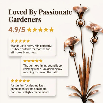 CallaChime™ - Handcrafted Garden Stake with Lily Design