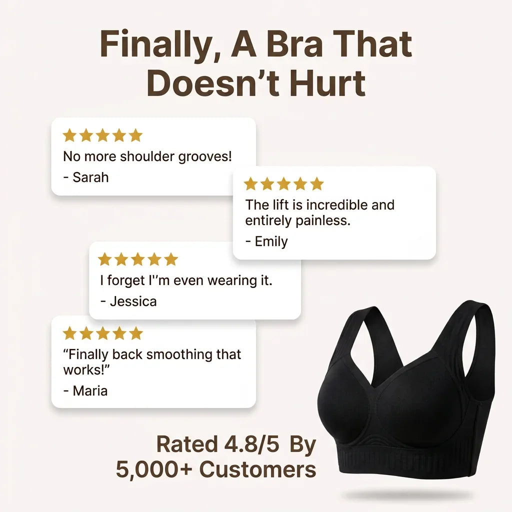 FlexLift™ - Wireless Push-Up Bra, All-Day Comfort