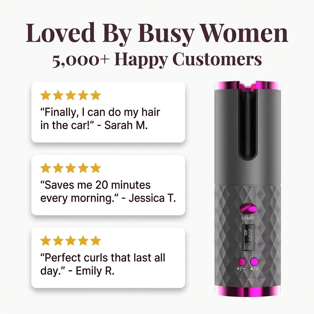 EasyCurl™ - Portable Wireless Hair Curler