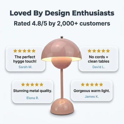 FlexLamp™ - Cordless Retro Touch-Dimming Table Lamp