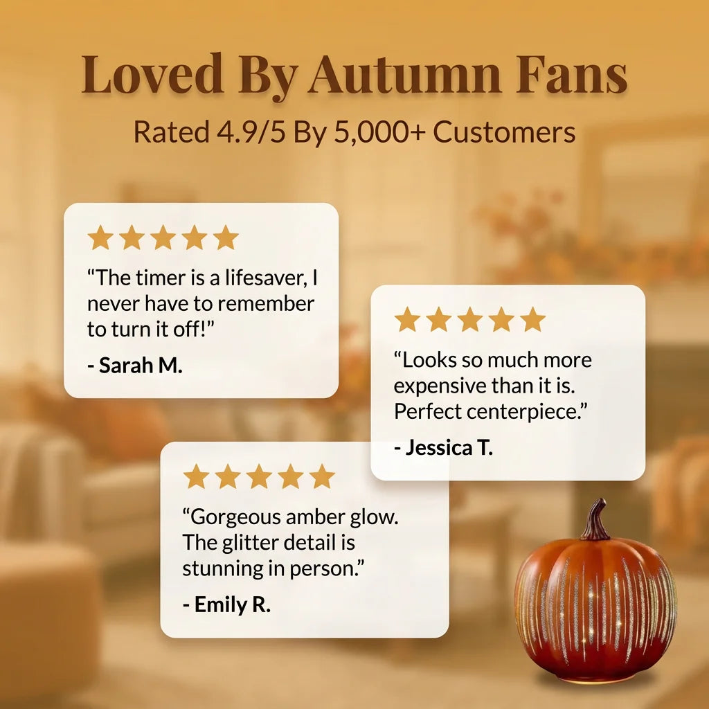 TimerLight™ - LED Pumpkin Lamp with Auto-Timer