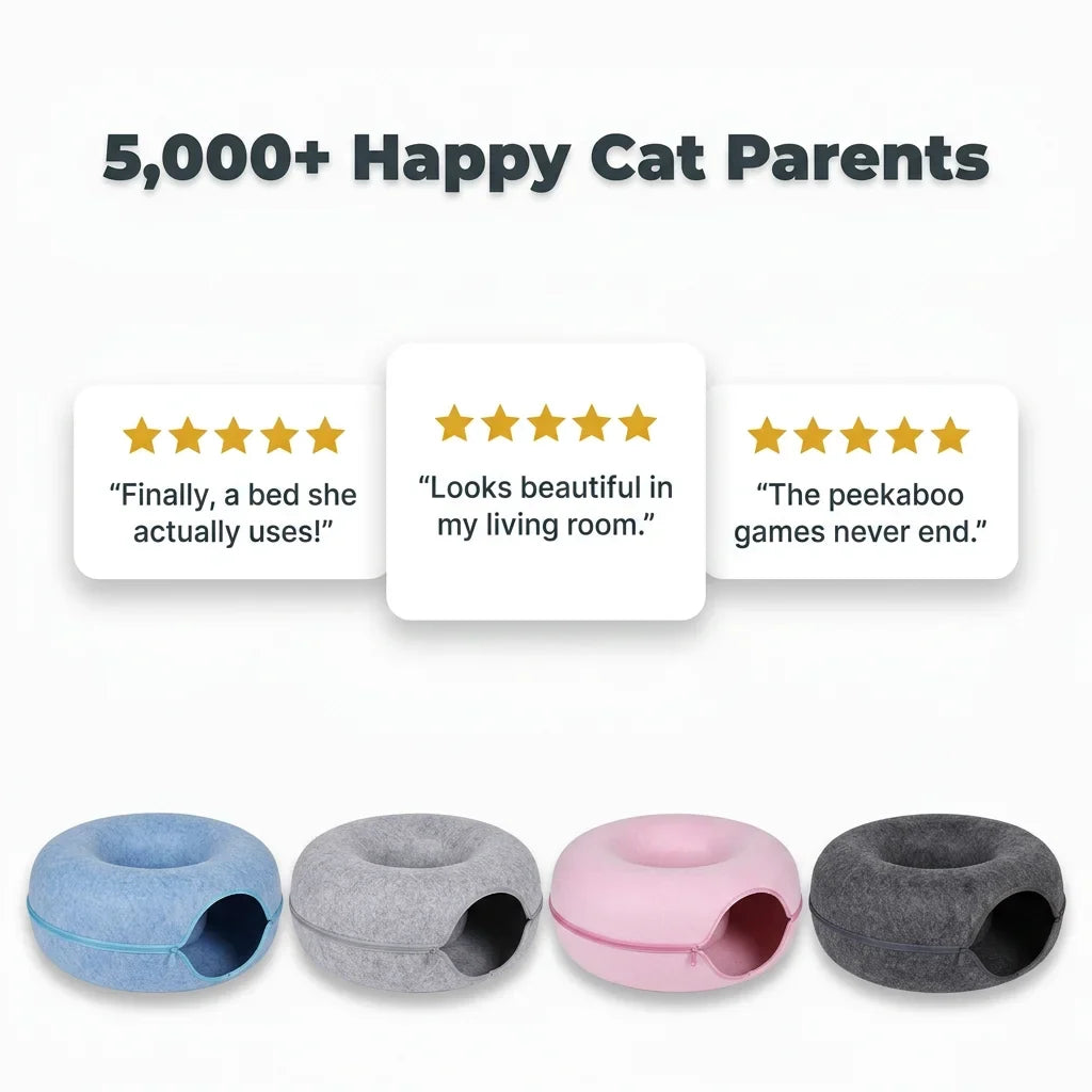 CozyNest™ - Secure Hideout & Comfort Sanctuary for Cats