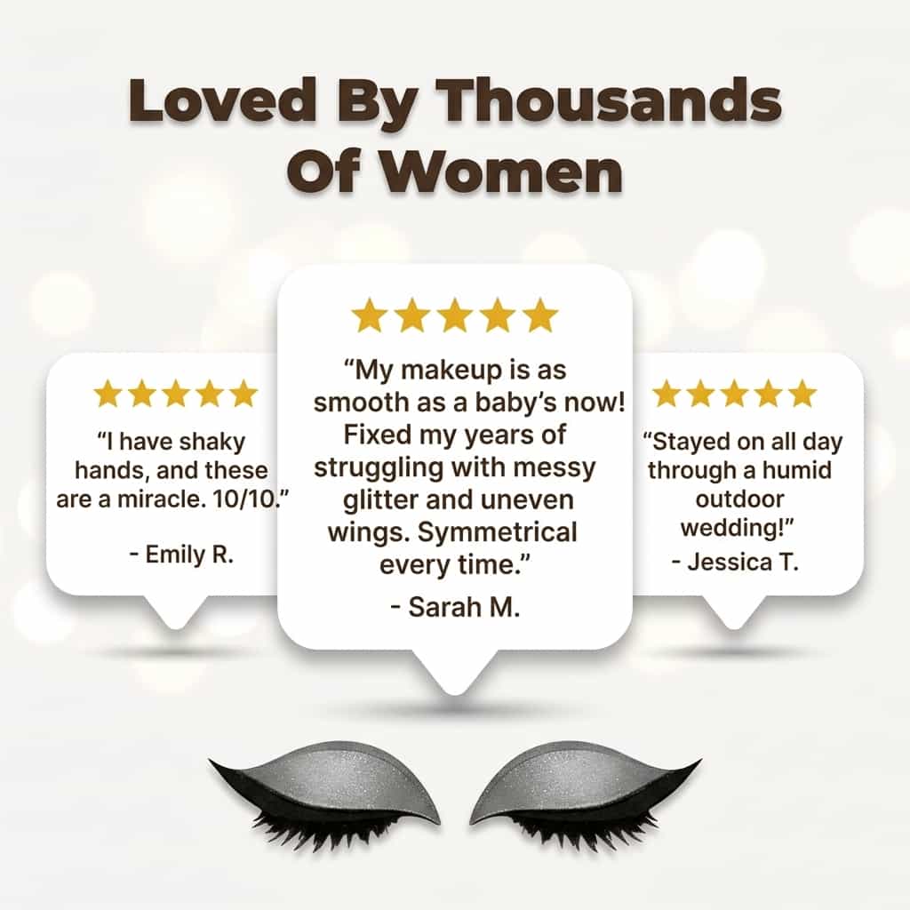 Reusable Eyeliner Stickers - Instant Glam Look in Seconds