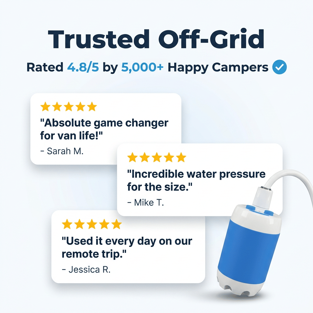 SmartShower™ - Portable outdoor shower