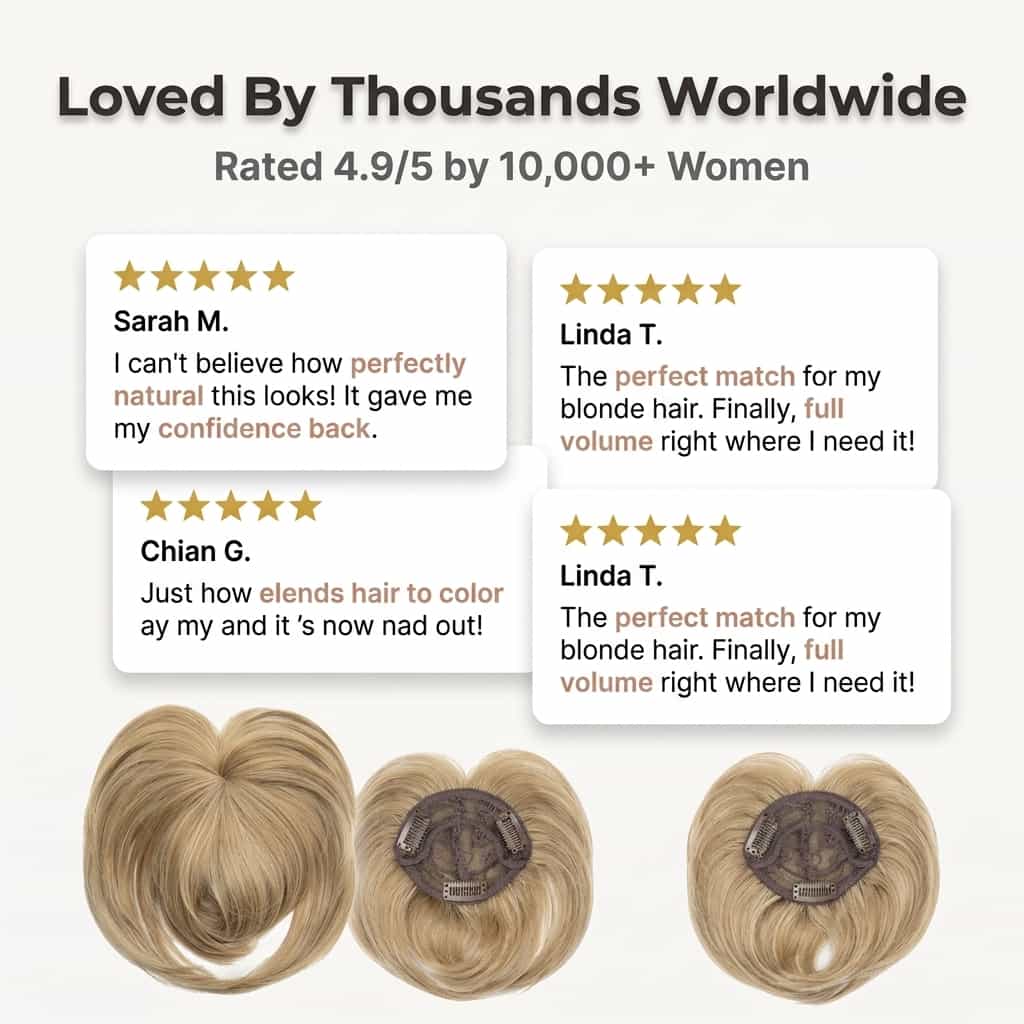 Seamless Hair Topper Clip – Instant Volume