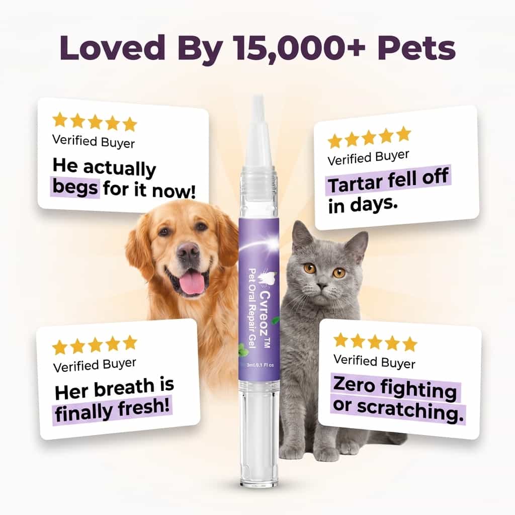 Pet Dental Care Gel - Brush-Free Tartar Removal