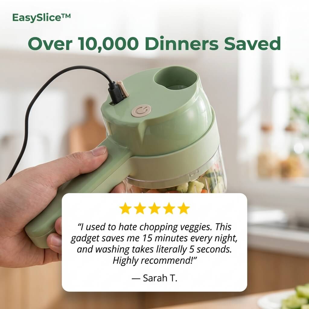 EasySlice™ - Turn Kitchen Chaos into Effortless Meals in Minutes