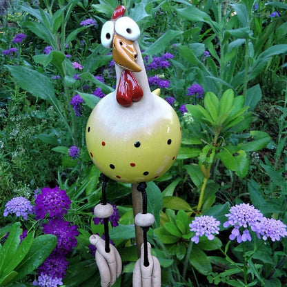 YardChick™ - Charming Resin Garden Accents, 5 Colors