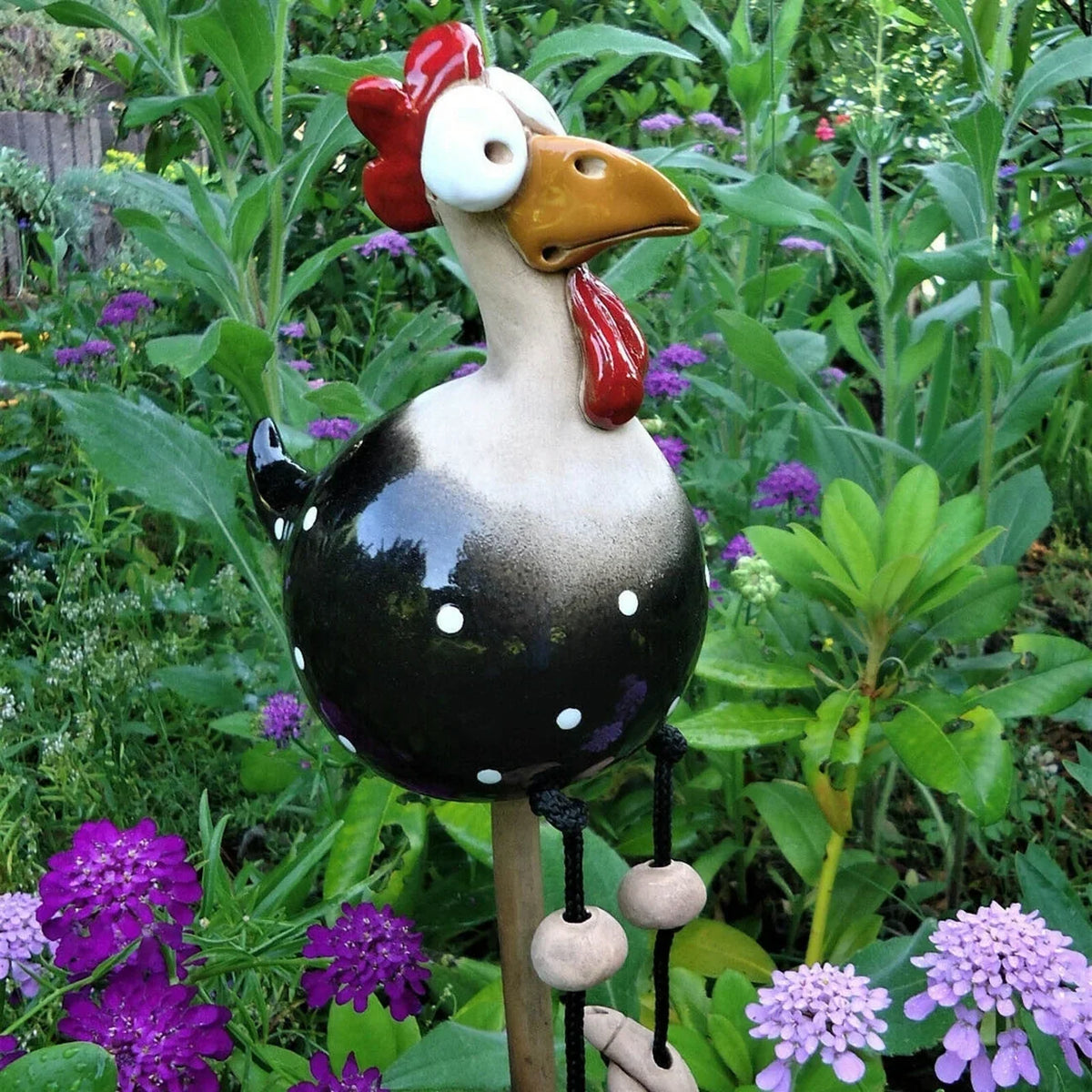 YardChick™ - Charming Resin Garden Accents, 5 Colors